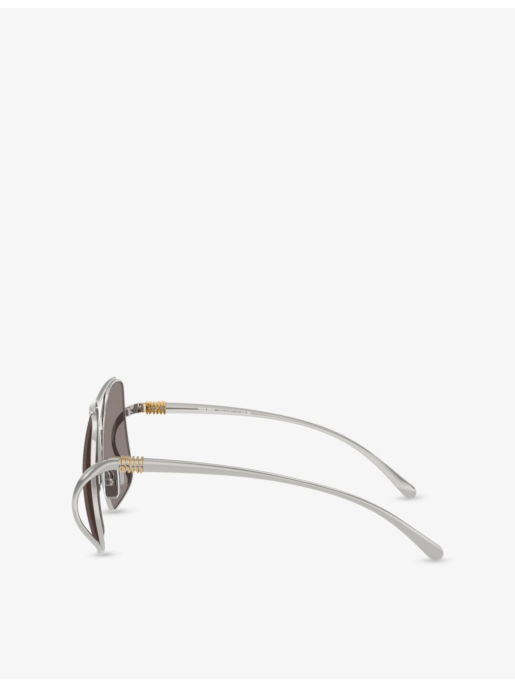 MU A55S Square-Frame Metal Sunglasses - 3