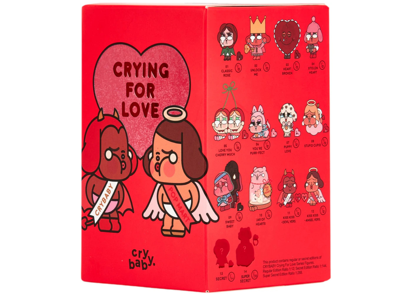 Pop Mart CryBaby Crying For Love Series Figures Single Blind Box - 2