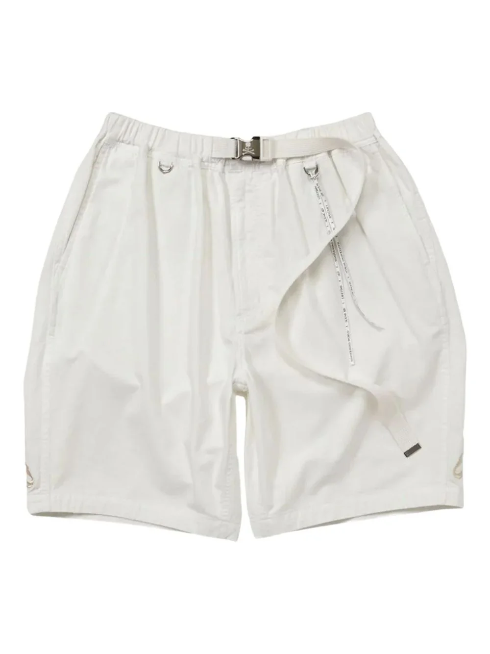 skull-embellished belted cargo shorts - 1