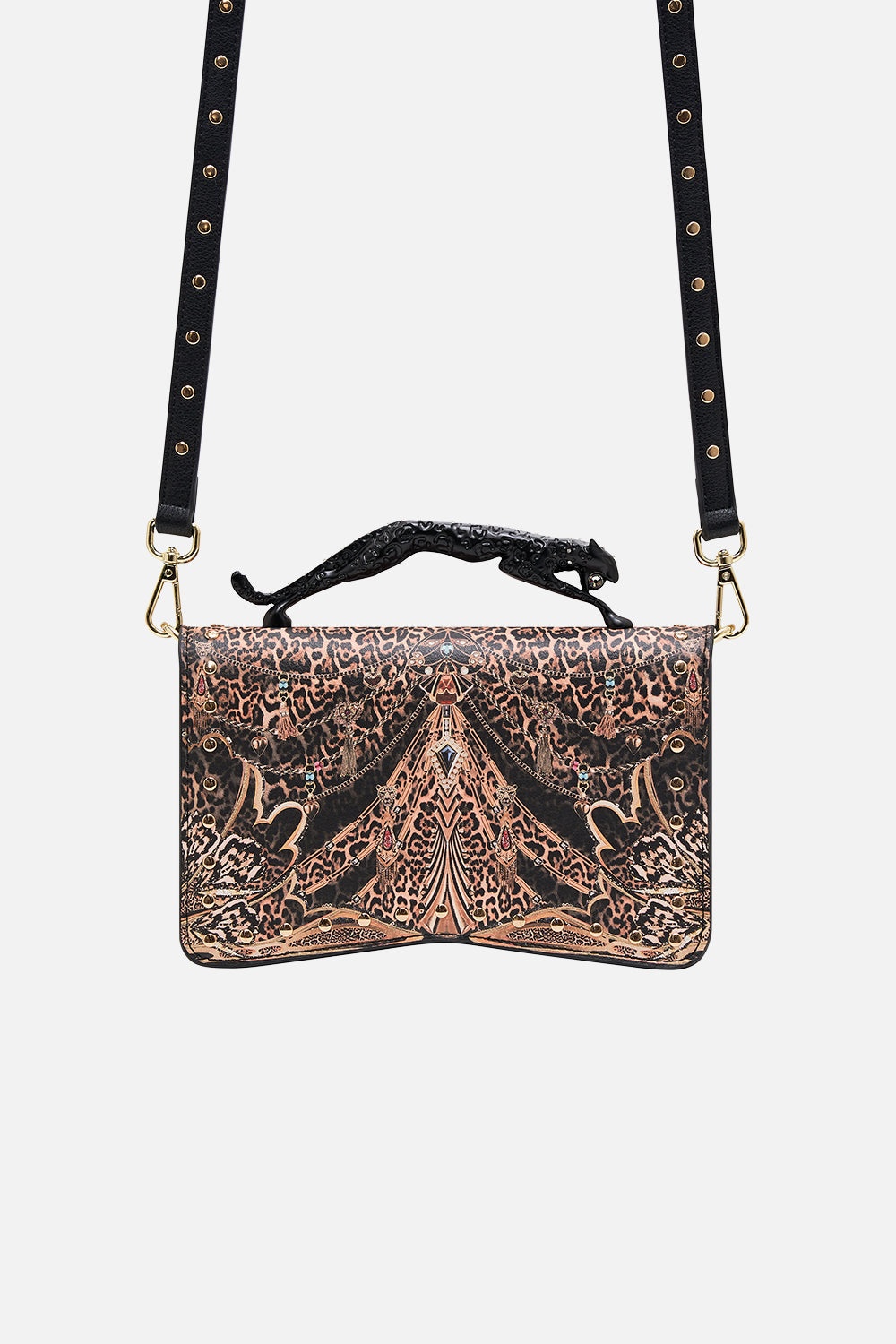 EAST WEST BAG W LEOPARD HANDLE - 1