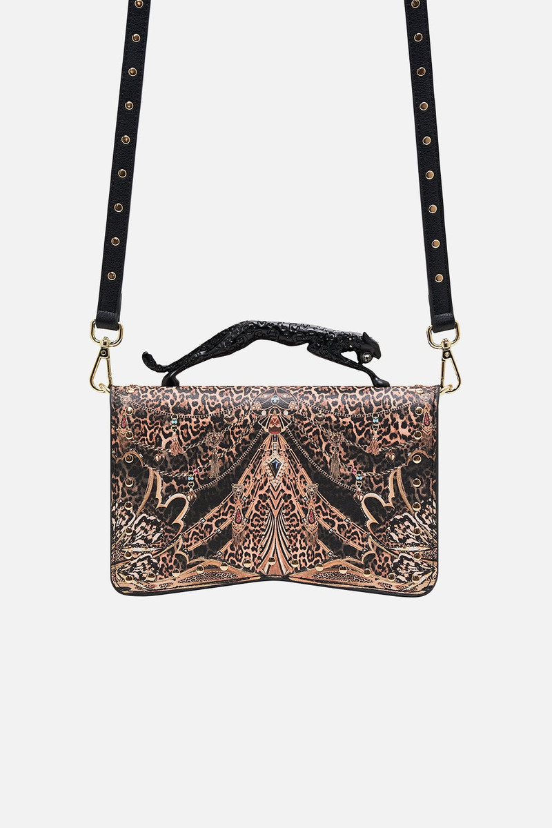 EAST WEST BAG W LEOPARD HANDLE 1