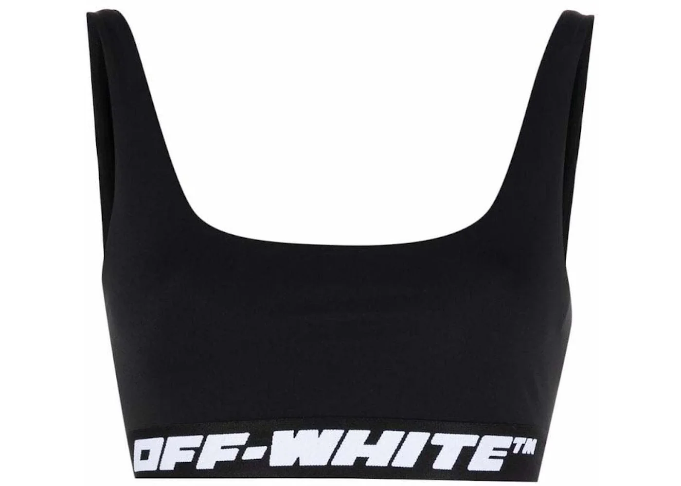 OFF-WHITE Athl Logo Band Bra Black - 1