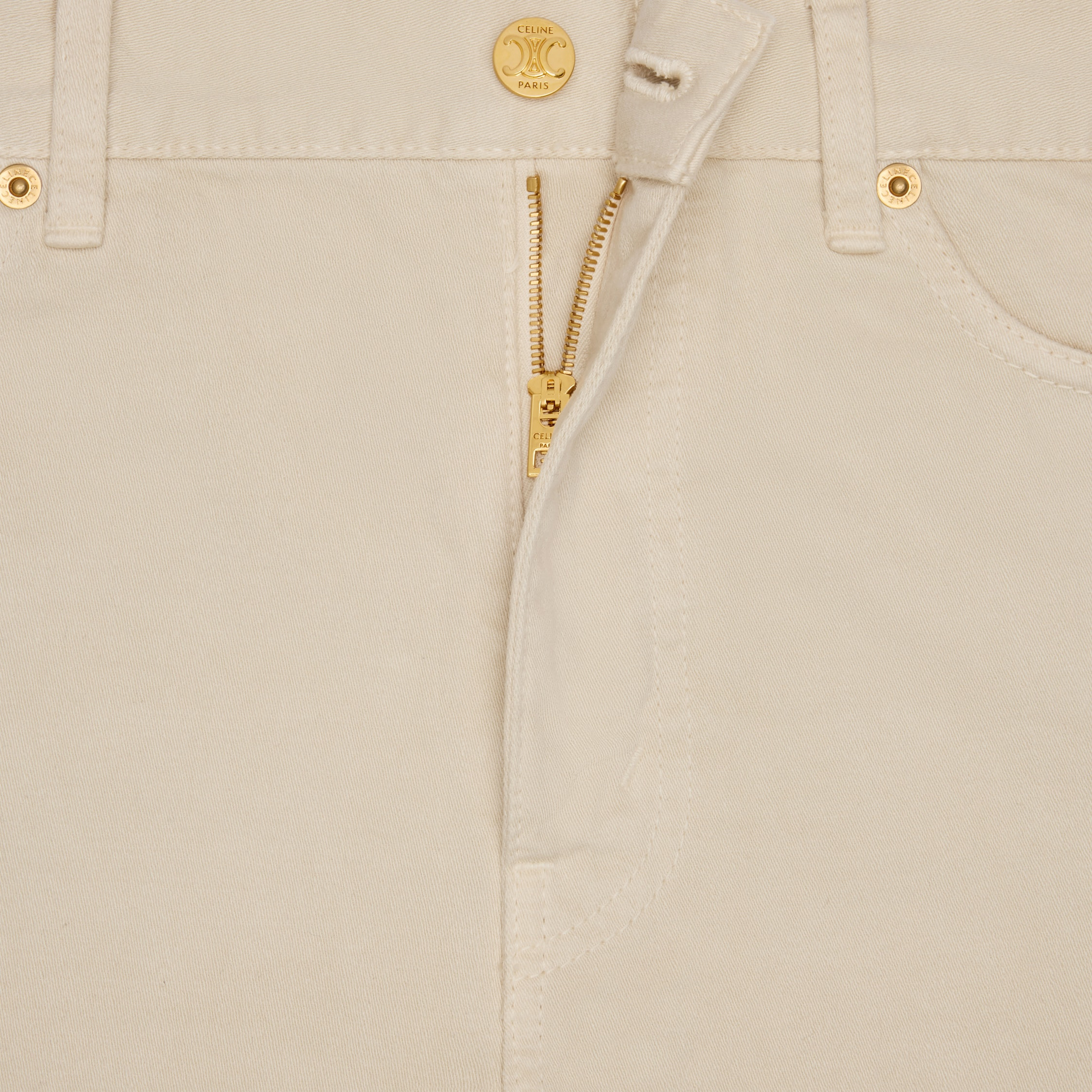 jolene jeans in almond stone wash denim - 4