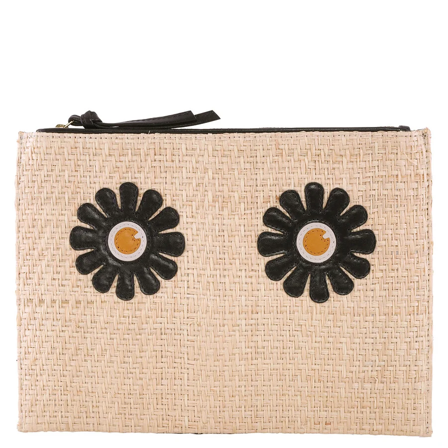 Inoui Editions Woven Daisy Embroidered Pouch - 1