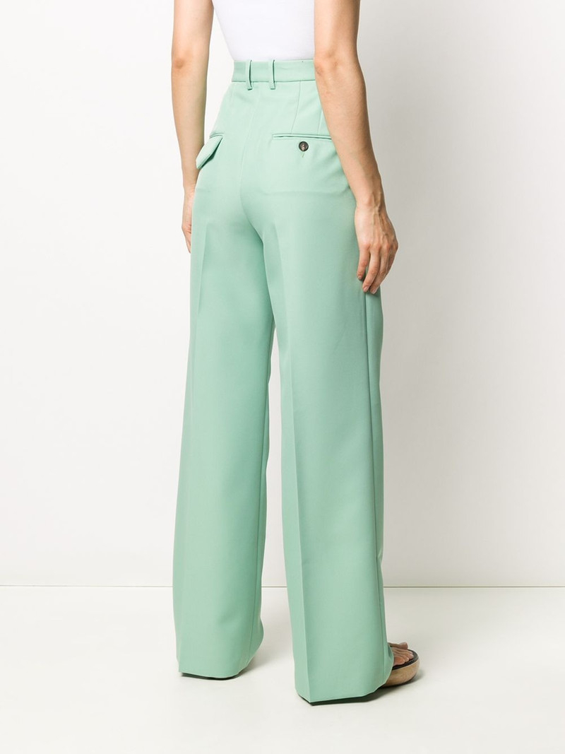 tailored 넓은 다리 바지 4