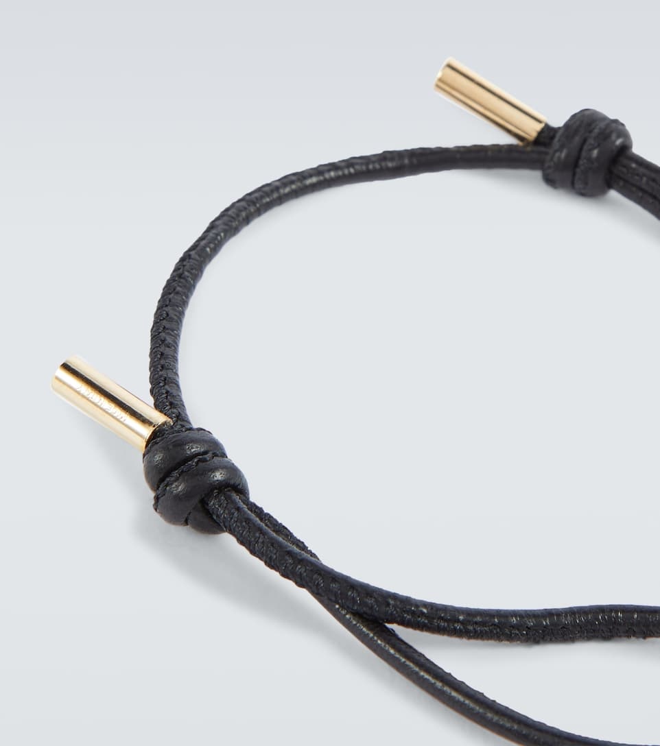 VLogo leather bracelet - 3