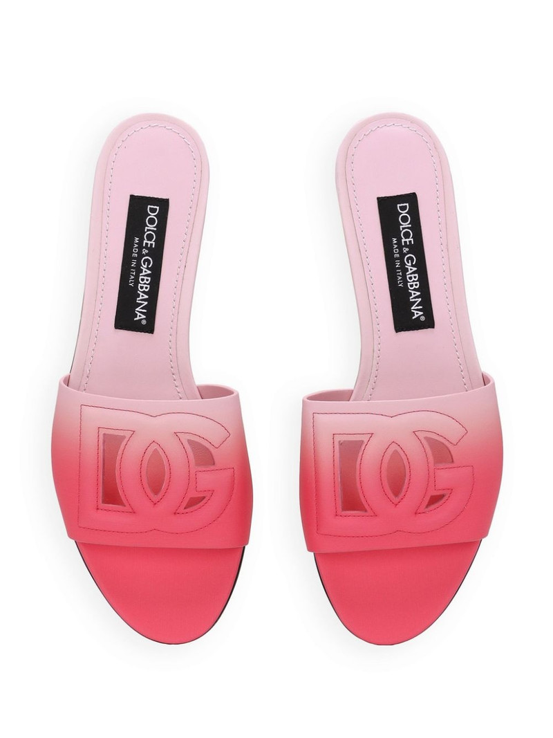 DG ombrÃ© leather slides 4