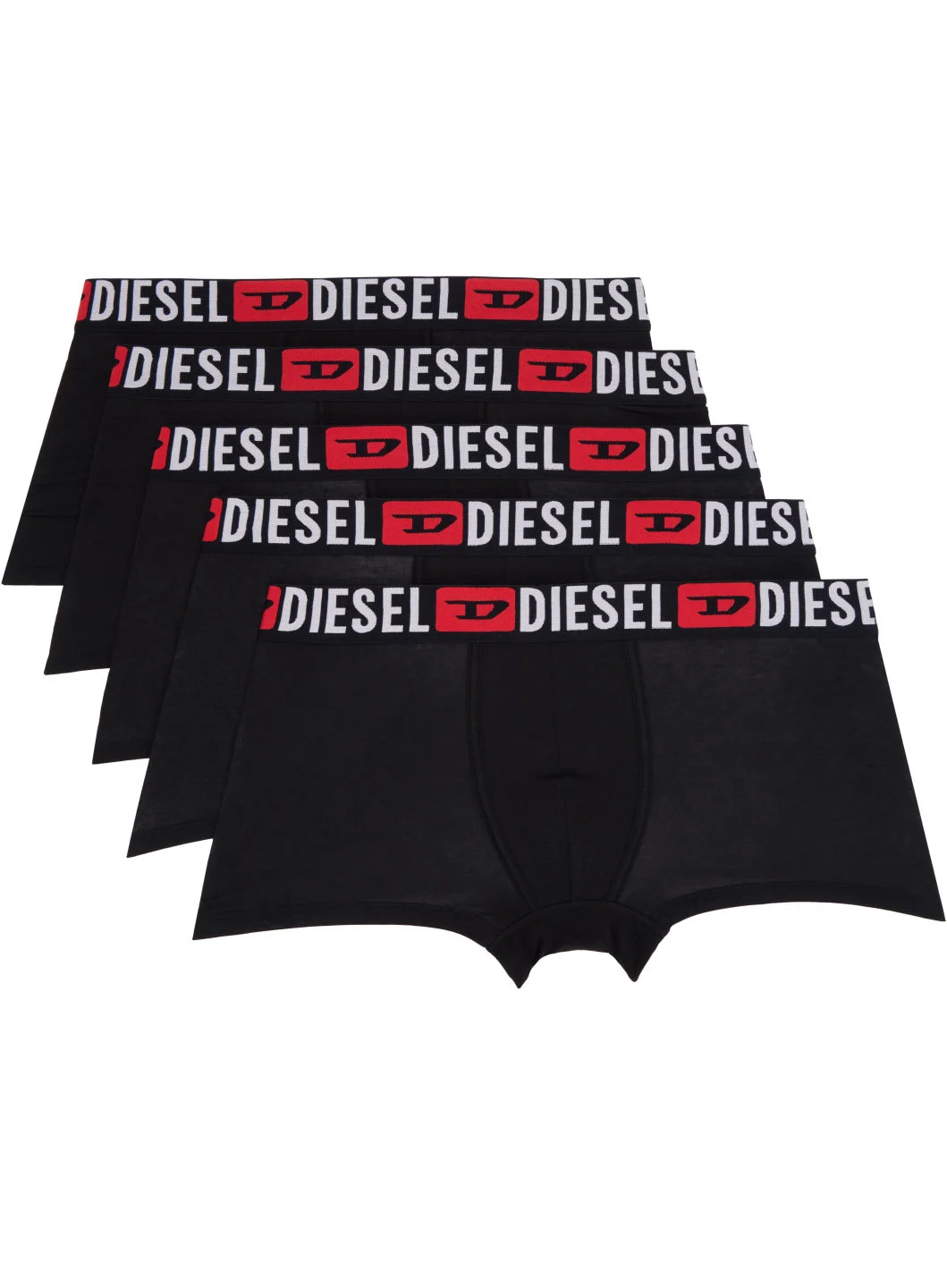 Five-Pack Black Mix-Colour Boxer Briefs - 1