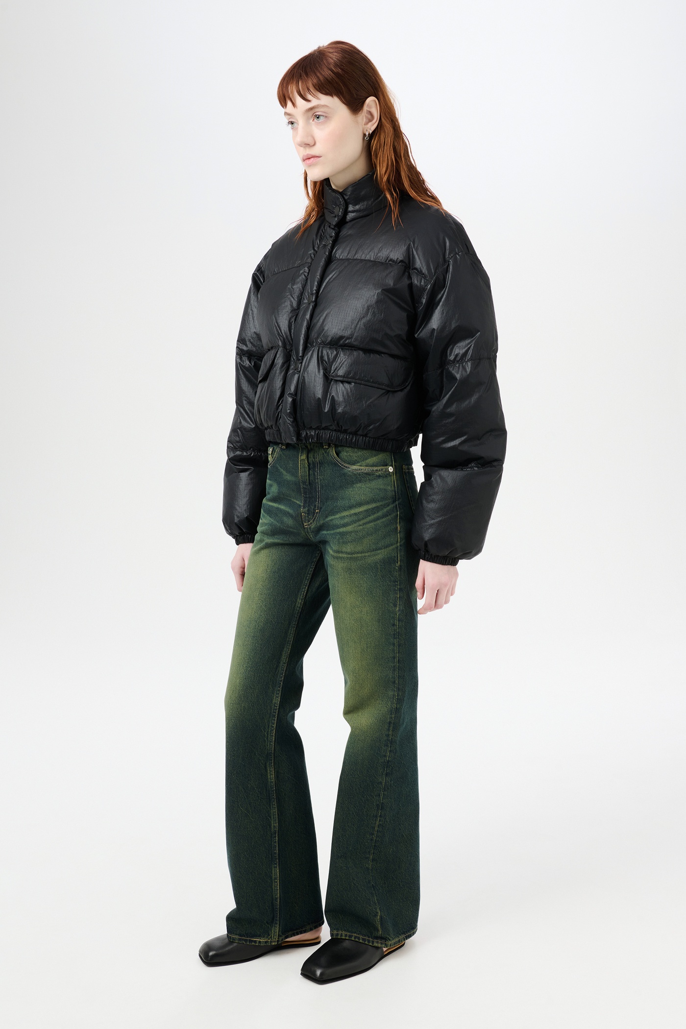 Cropped Inhale Puffa Black Tech - 4