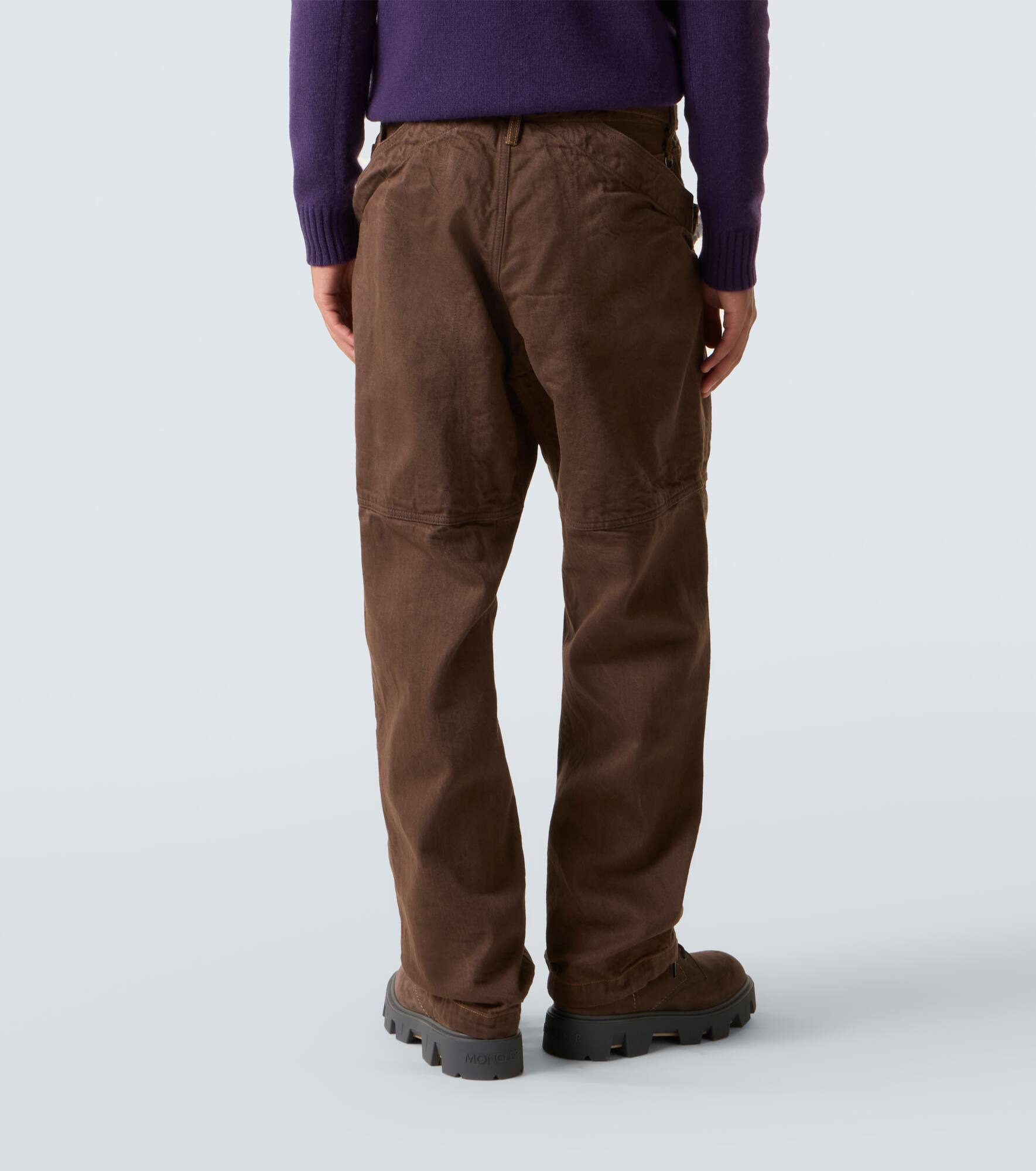 Belted cargo jeans - 4
