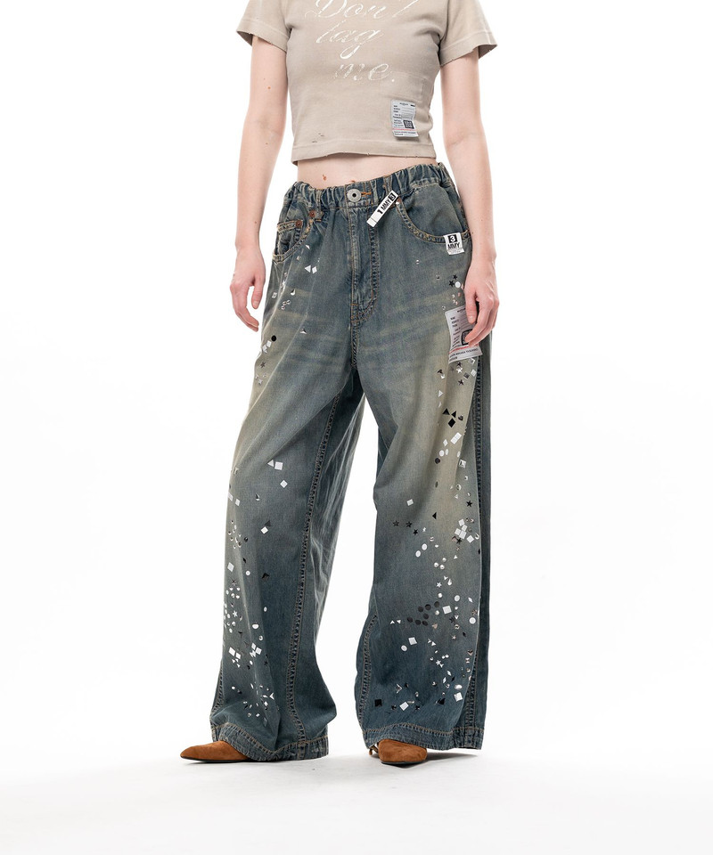 Embellished Denim Pants 9