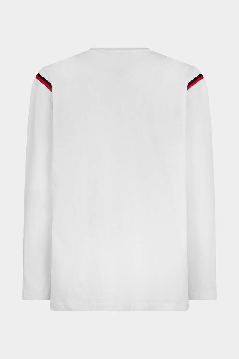 関税込 DSQUARED2 メンズ ロンT VARSITY FIT LONG SLEEVES T DSQUARED2 VARSITY FIT LONG SLEEVES T-SHIRT | REVERSIBLE