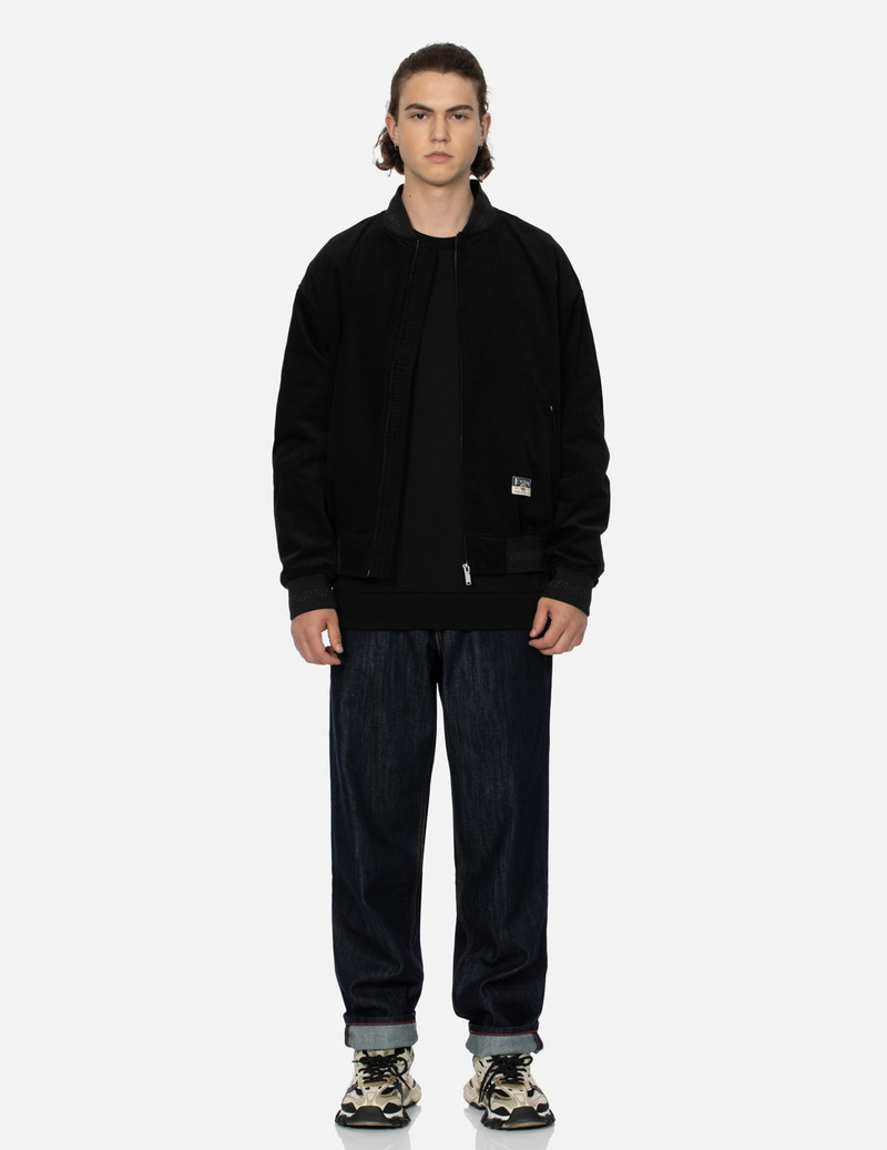 EVISU RHINESTONE KAMON AND LOGO RELAX FIT BOMBER JACKET outlook