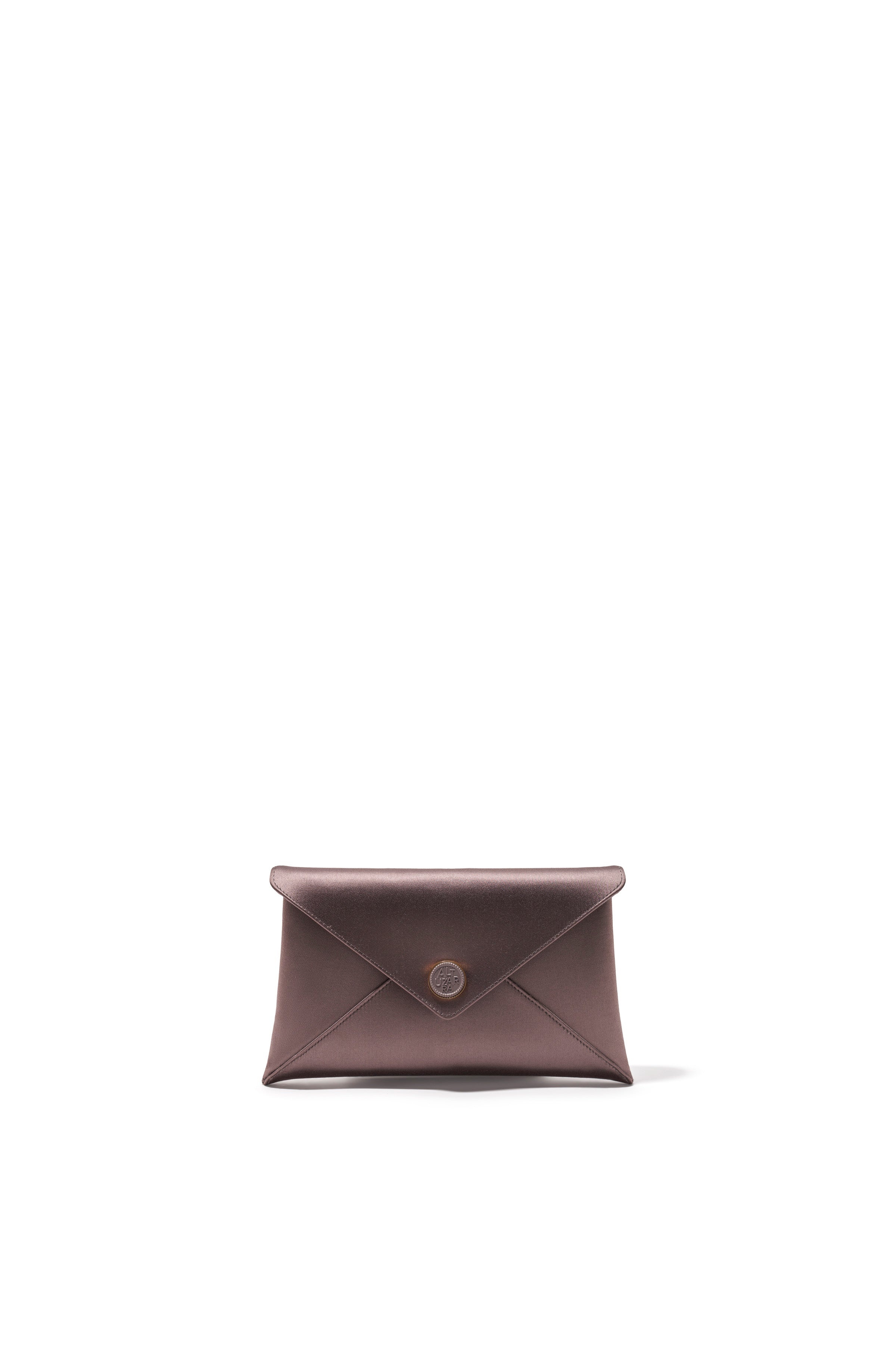 'MEDALLION' ENVELOPE CLUTCH SATIN - 1