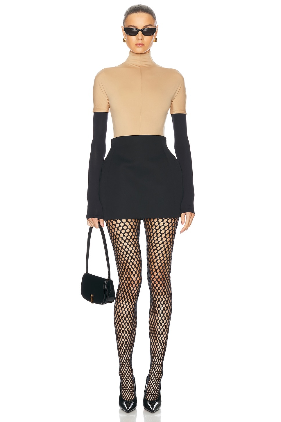 x Rosie Huntington-Whiteley RHW Sculpted Mini Skirt - 5