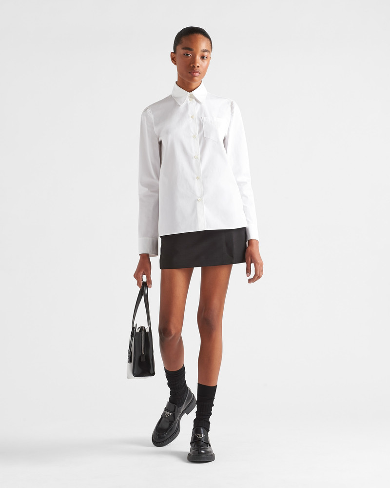 Prada Embroidered poplin shirt outlook