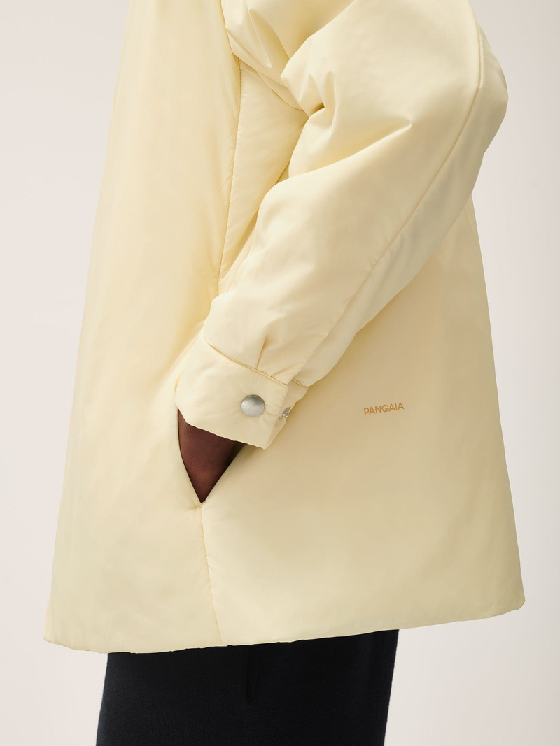 Mens Flower-Warmth Padded Overshirt - Rind Yellow 5