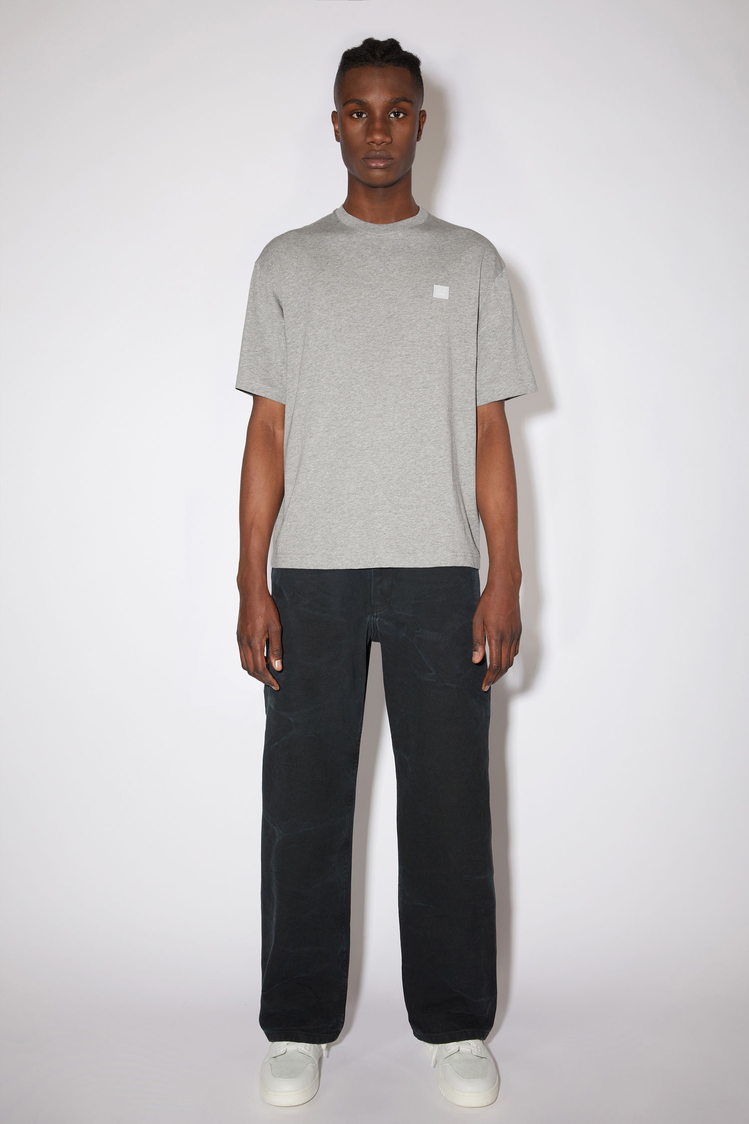 Relaxed fit t-shirt - Light Grey Melange - 2