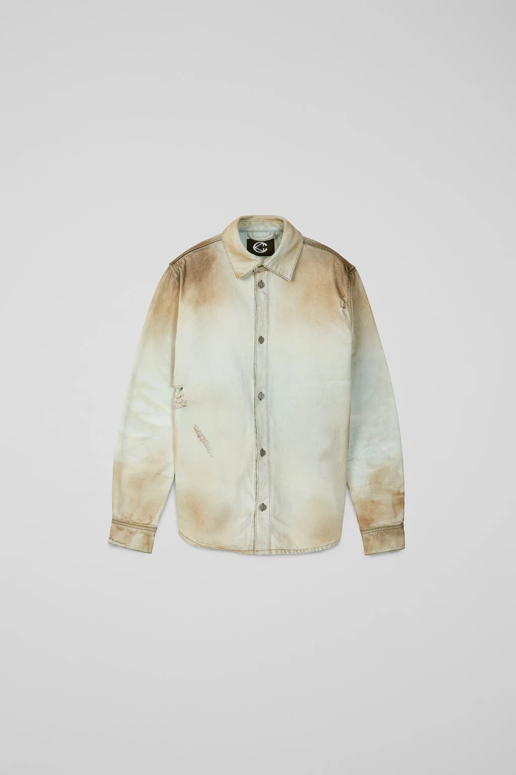 WASHED DENIM SHIRT - 1