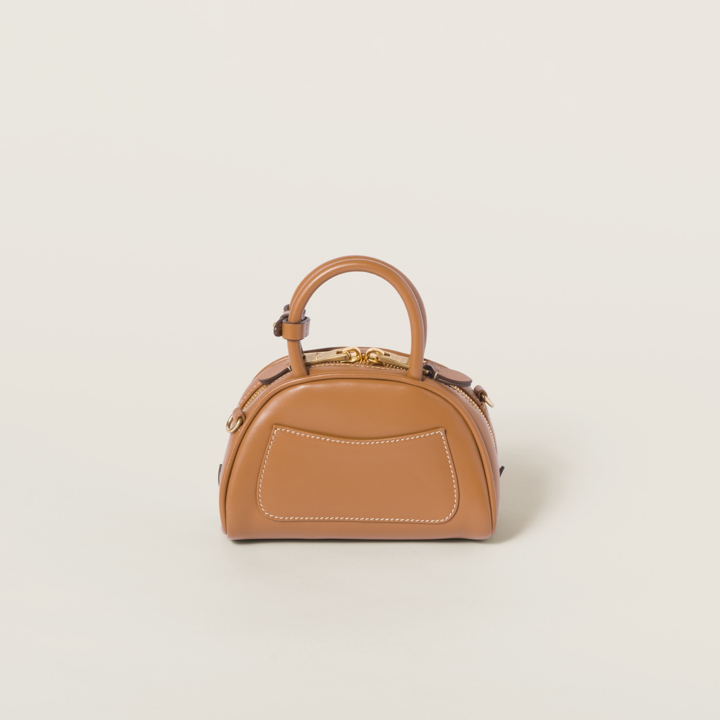 Leather top-handle bag - 3