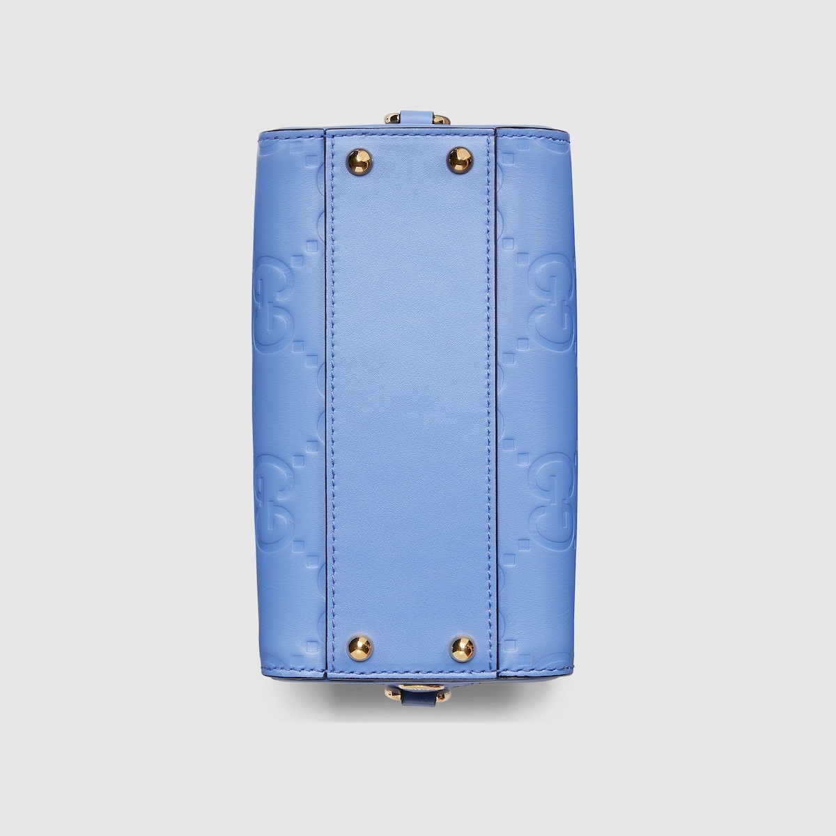 【GUCCI】GG SUPER MINI TOP HANDLE BAG Gucci Gg Super Mini Top Handle Bag - Blue | Editorialist