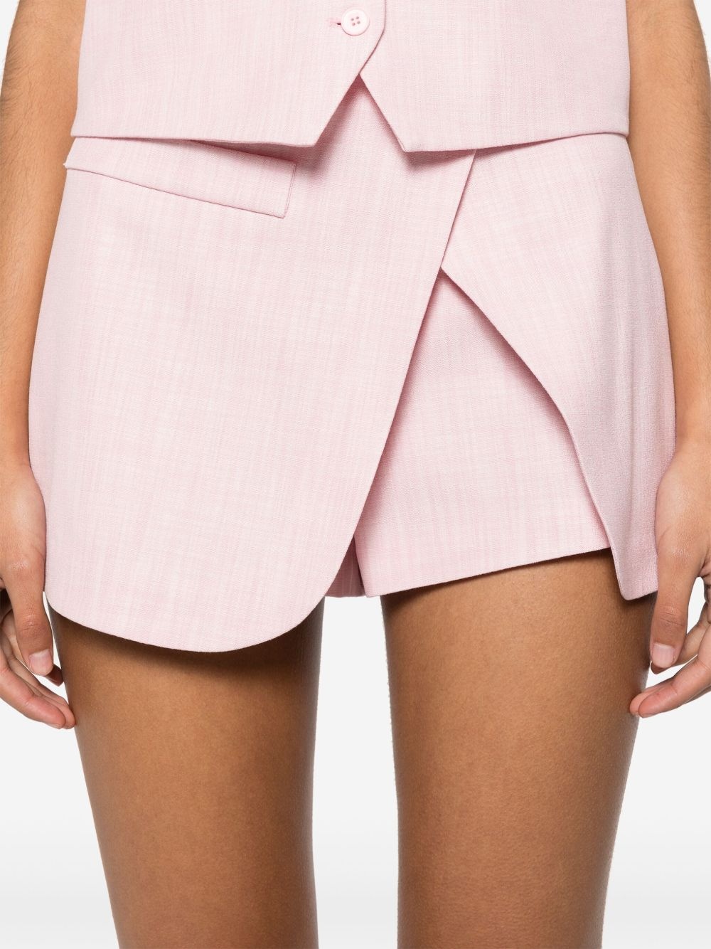 wrap-detail shorts - 5