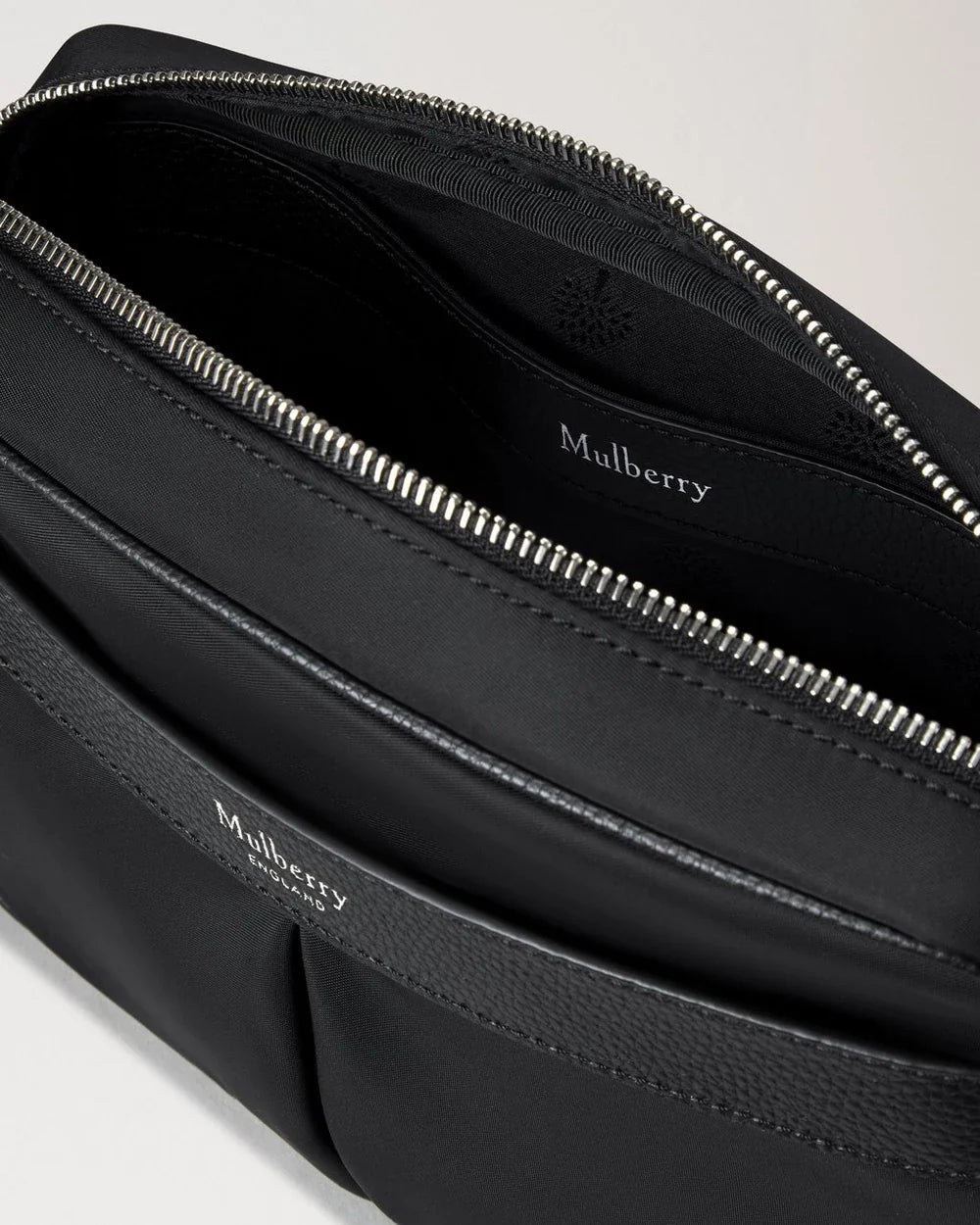 Heritage Nylon Crossbody Black Nylon & Small Classic Grain - 5