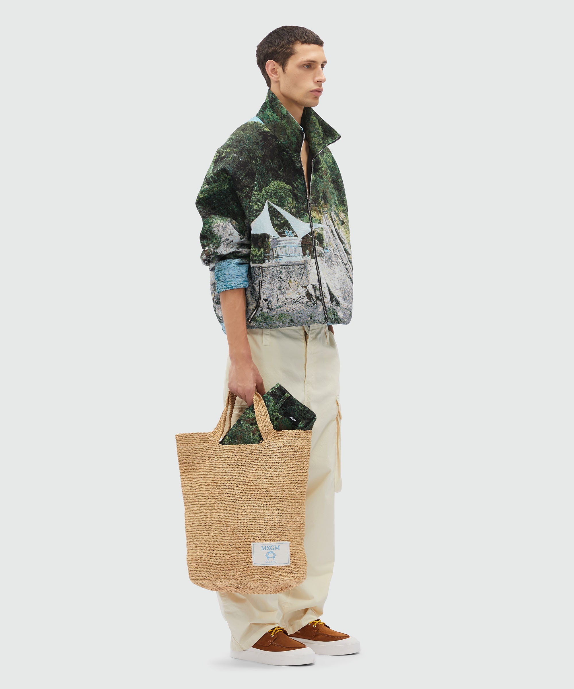 Jacquard jacket with "La Vedetta" MSGM graphics - 4