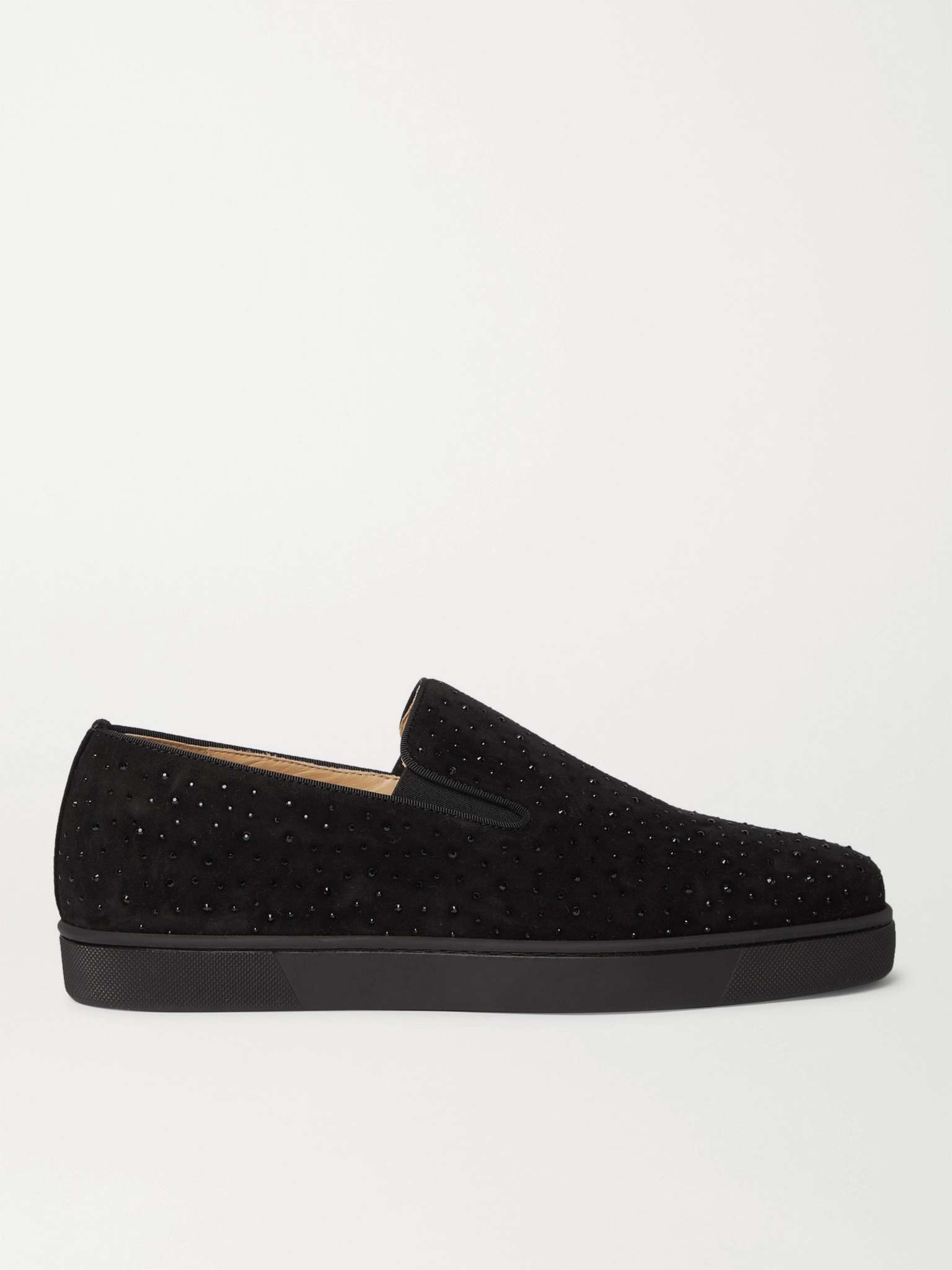 Boat Man Studded Velvet Slip-On Sneakers - 1