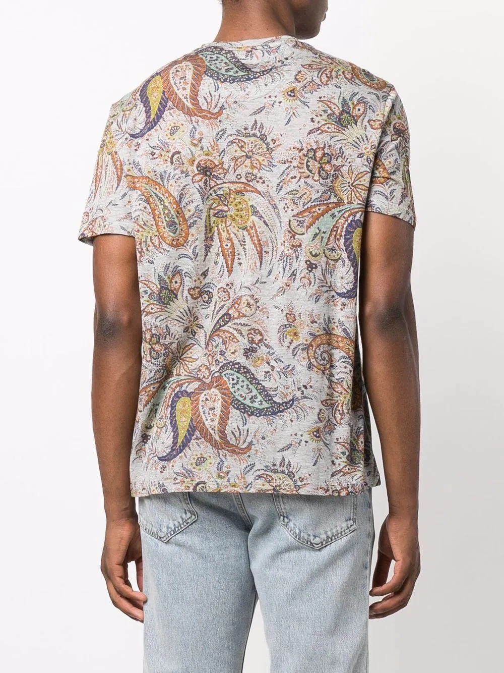 paisley-print T-shirt - 4