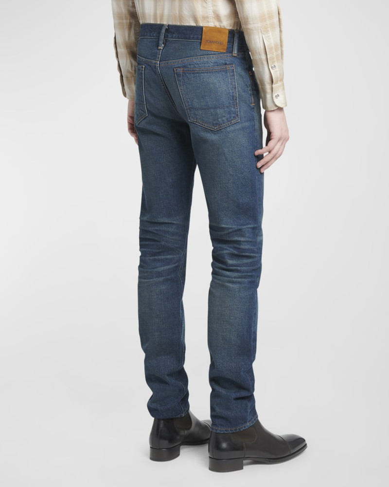 Men's Selvedge Denim Slim-Leg Jeans 3