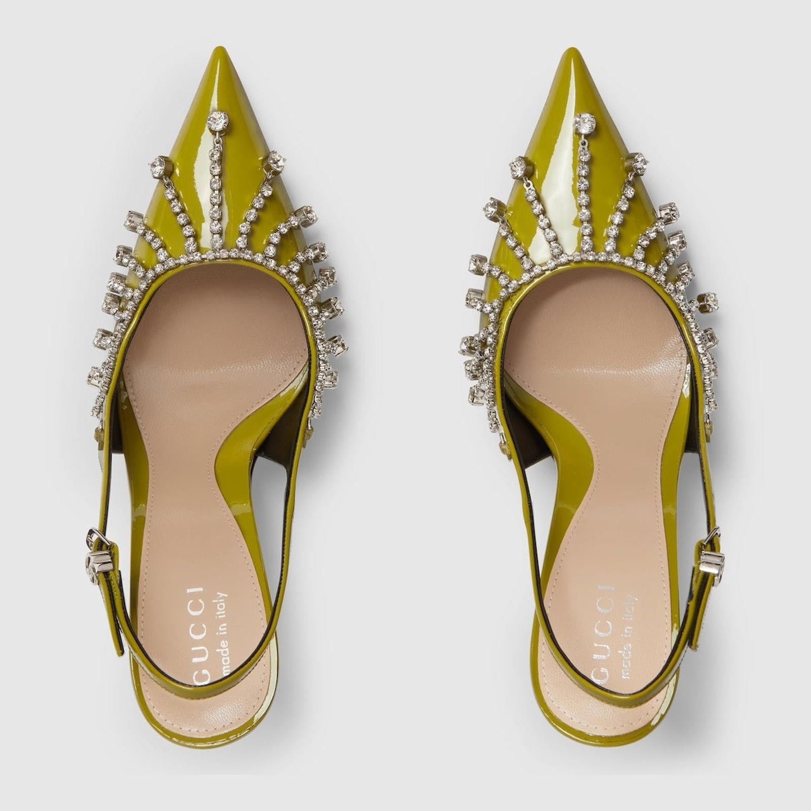 Gucci Crystal Chain Pumps - 3