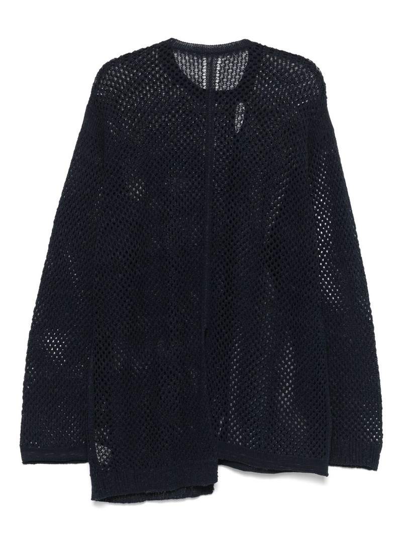 Yohji Yamamoto open-knit sweater outlook