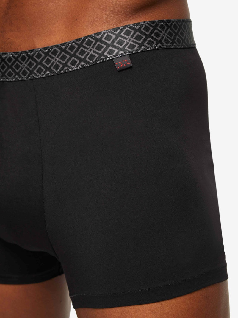 Men's Boxer Briefs Band 57 Pima Cotton Stretch Black - 2