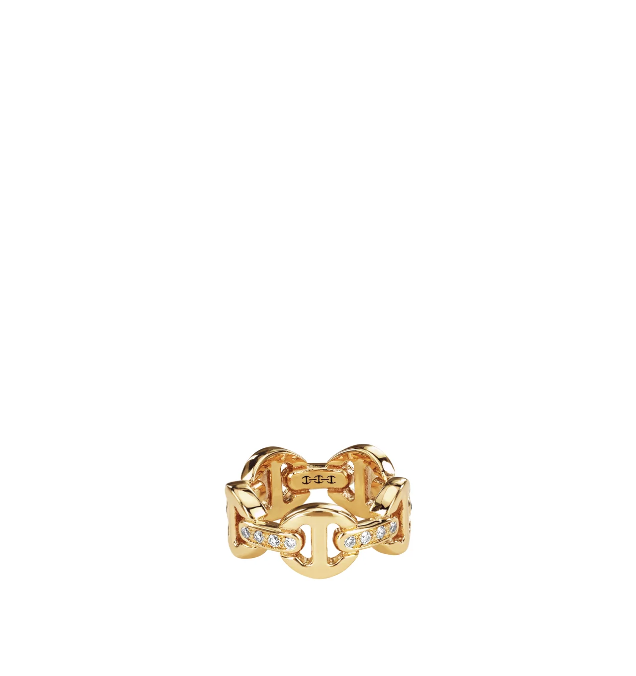 CLASSIC TRI-LINK DIAMOND BRIDGES RING - 1