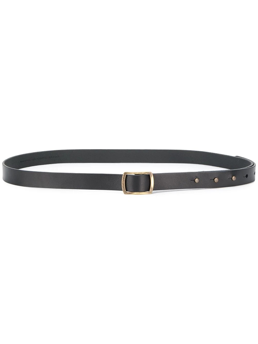 pavé buckle leather belt - 1