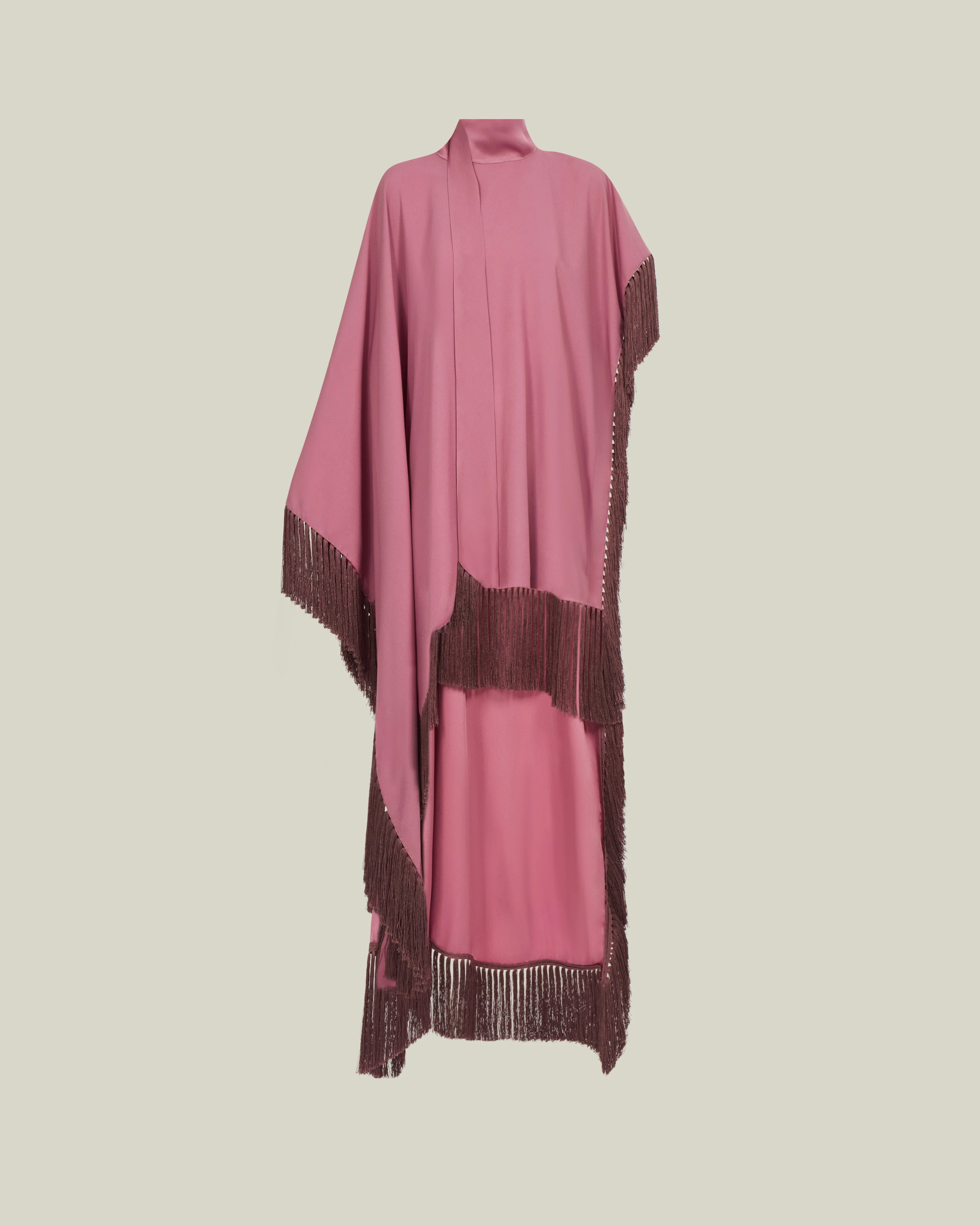 California Tassel Kaftan in Antique Pink - 1