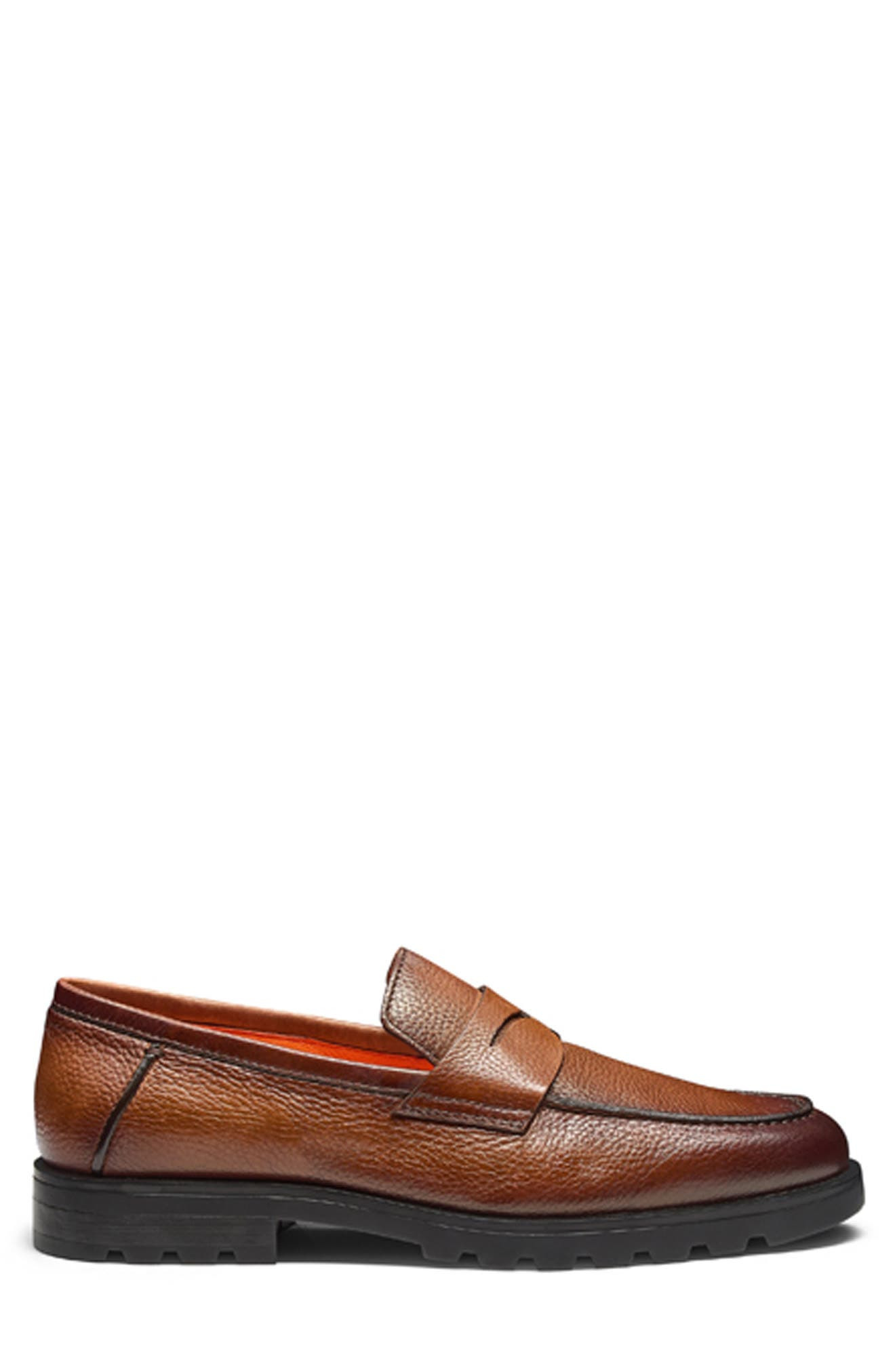 Santoni Rock Penny Loafer in Dark Brown at Nordstrom - 3