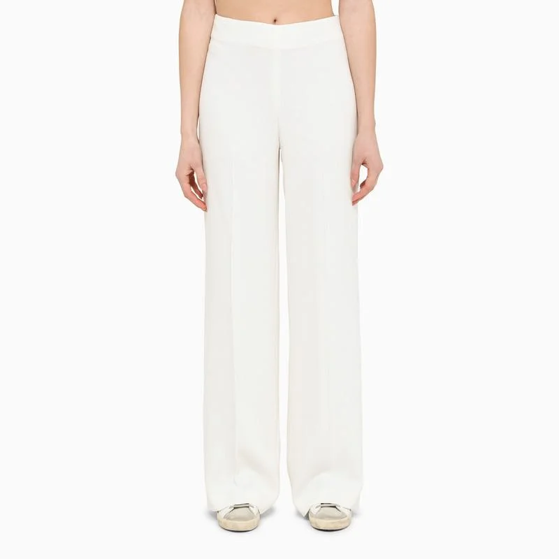 STELLA MCCARTNEY WIDE CREAM TROUSERS - 1