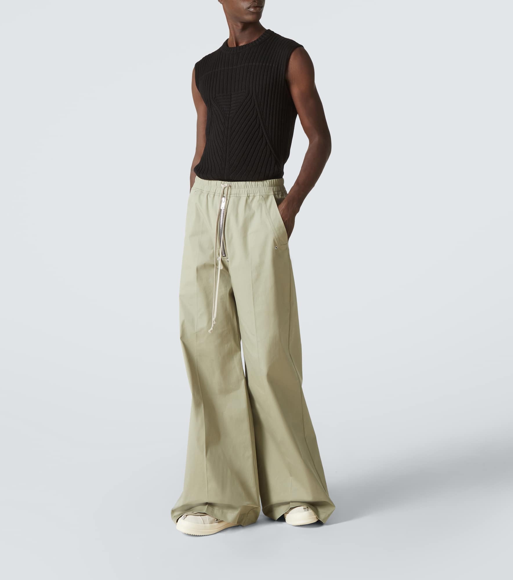 Bela cotton poplin wide-leg pants - 2