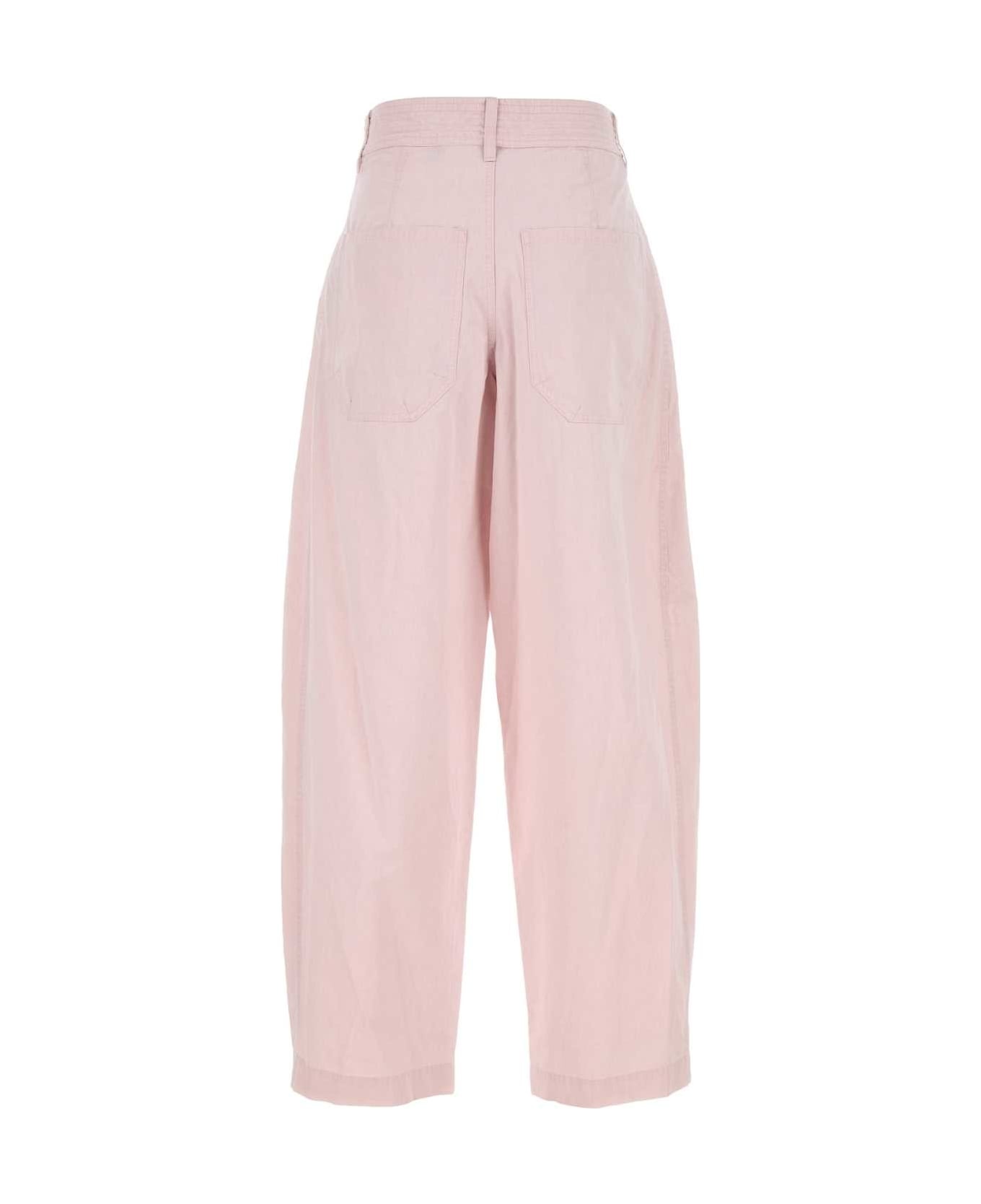 Pastel Pink Cotton Inaya Pant - 2