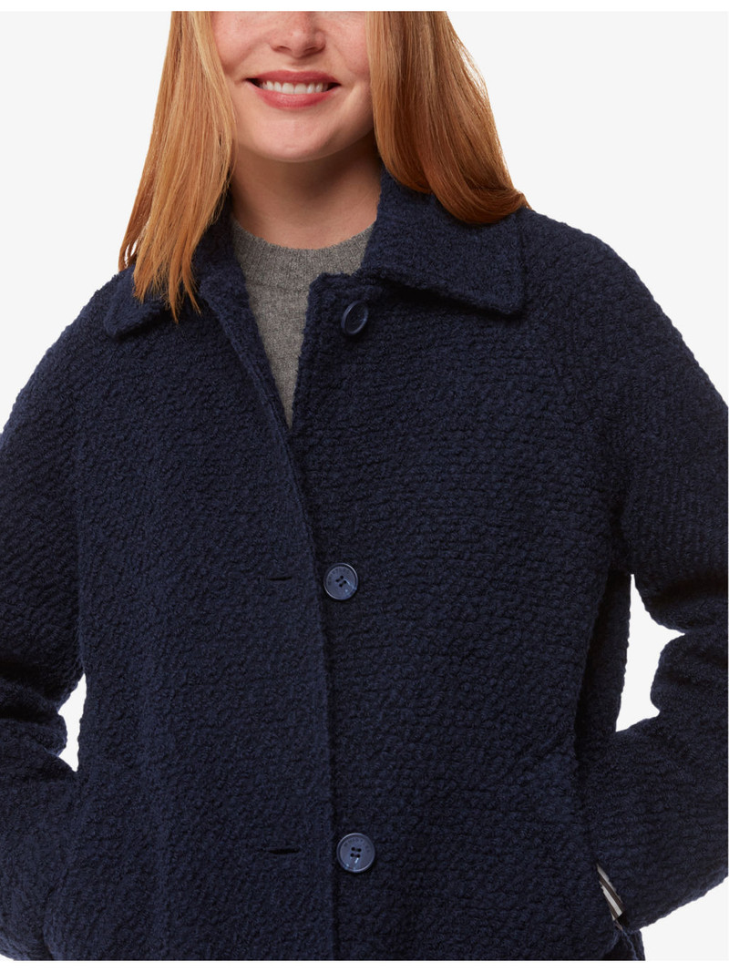 Romy collared boucle wool-blend coat 5