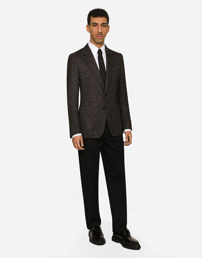 Dolce & Gabbana Stretch alpaca and wool tweed single-breasted jacket outlook