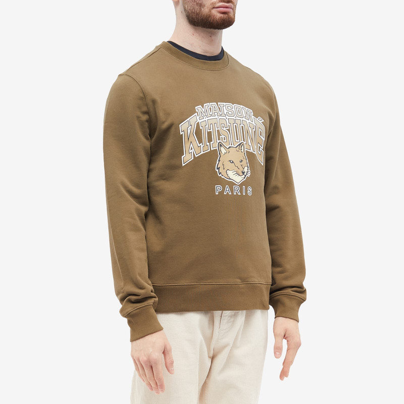 Maison Kitsuné Maison Kitsune Campus Fox Regular Crew Sweat outlook