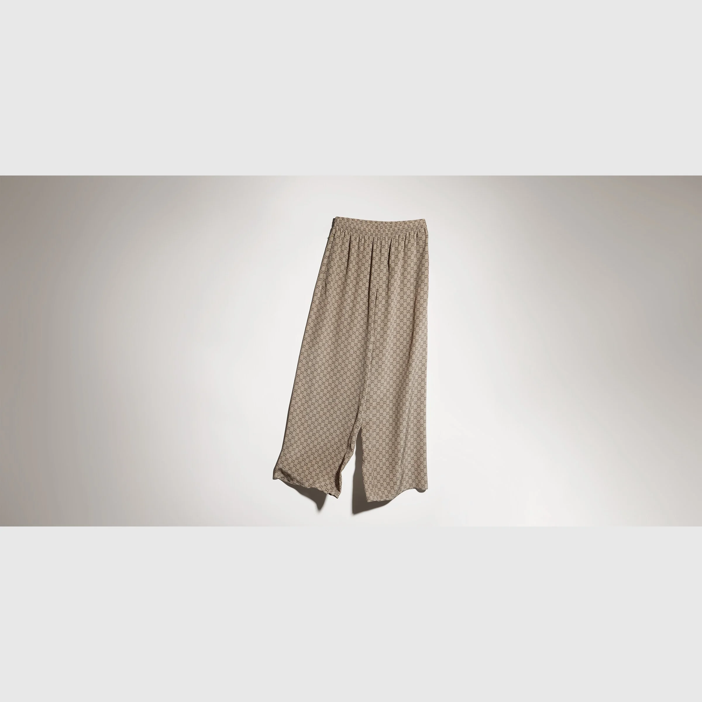 Printed silk leisure pants - 1