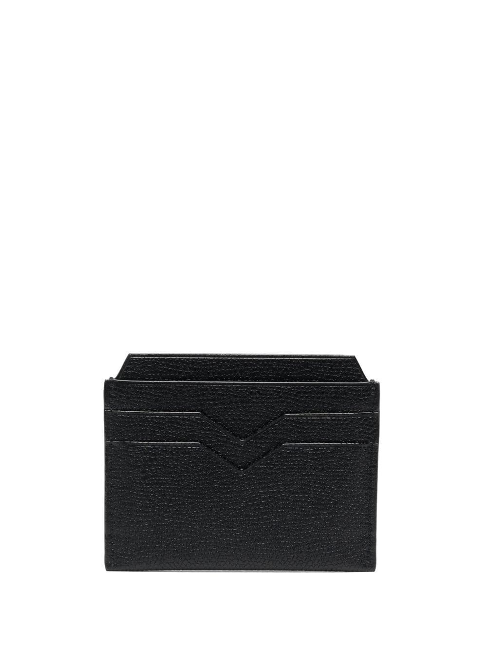 V-shape detail leather cardholder - 2
