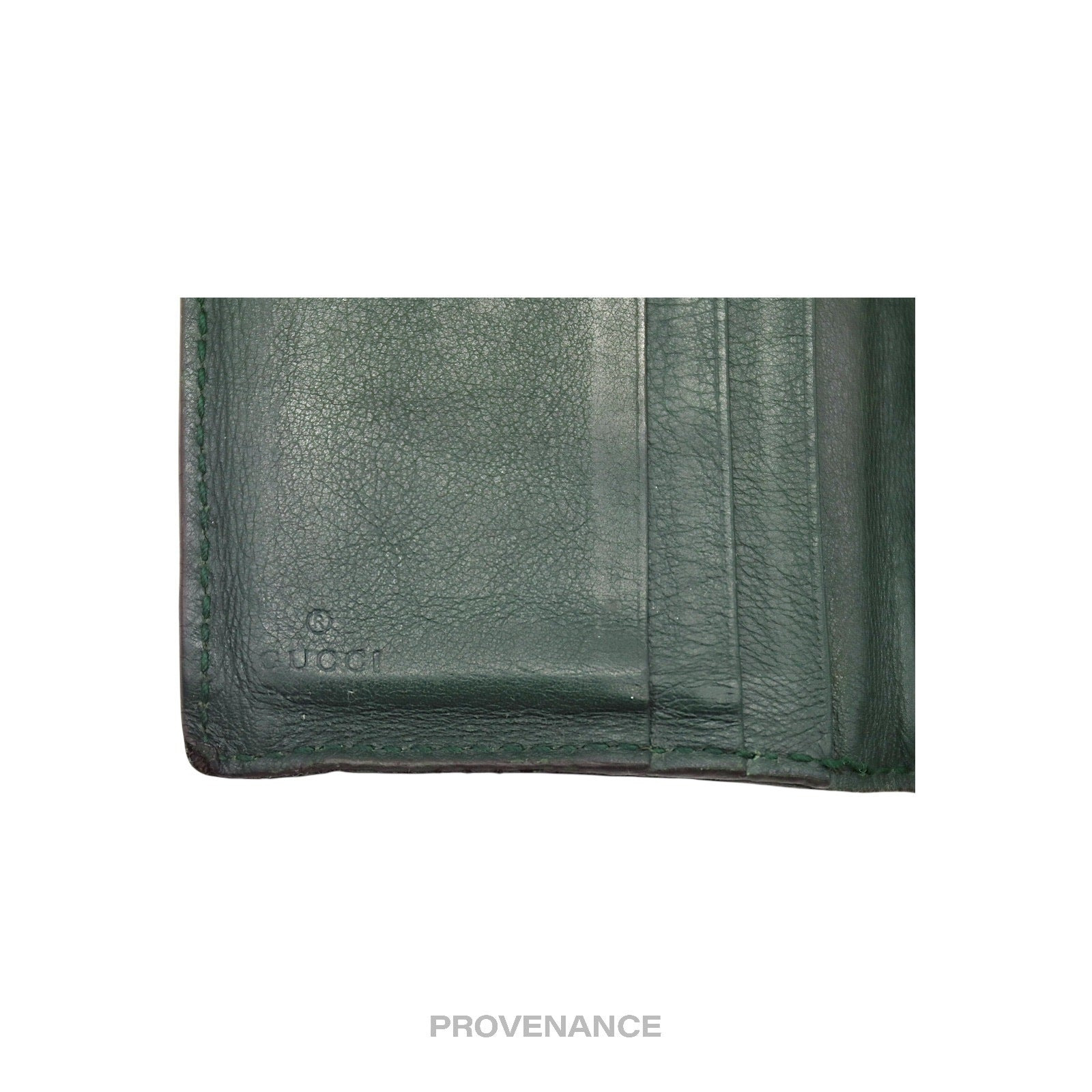 Gucci Pocket Organizer ID Wallet - Green MicroGuccissima - 6