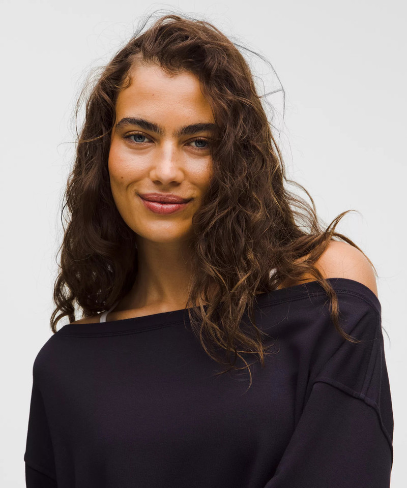 BeCalm Oversized Boatneck Long-Sleeve Shirt 4