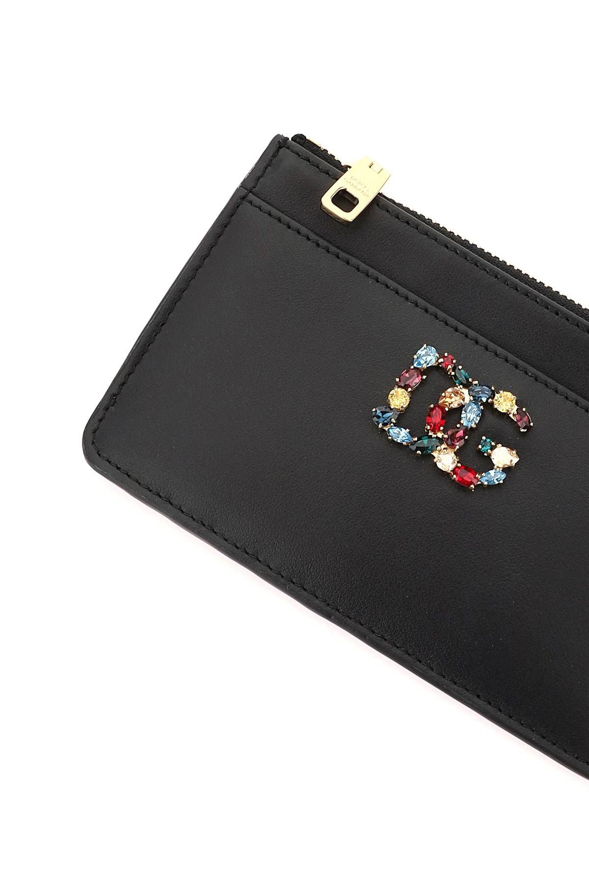 CARDHOLDER POUCH WITH RHINESTONES DG LOGO - 5