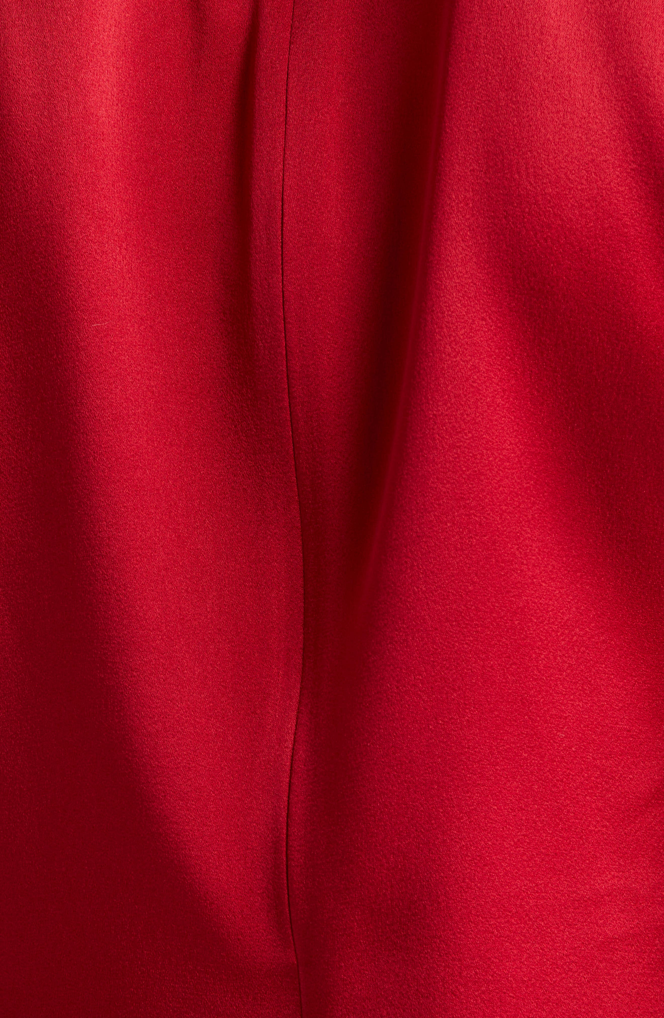 Victoria Beckham Draped Satin Top in Rose at Nordstrom - 7